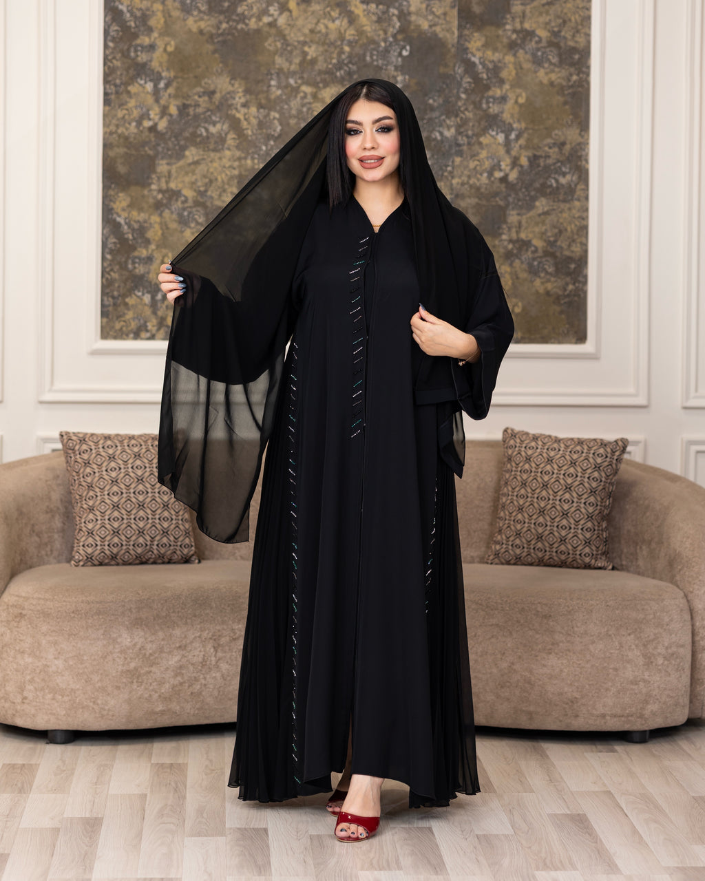 عباية ميدنايت سبارك – موديل 0033